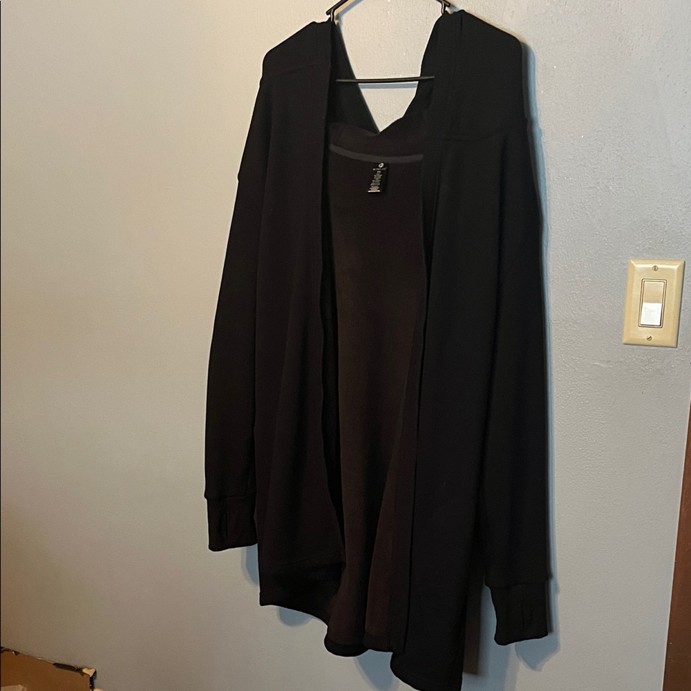 Active Life Black Hooded Cardigan Jacket